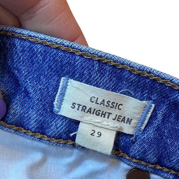 Madewell Classic Straight Jean Size 29 Blue Denim - Picture 4 of 7